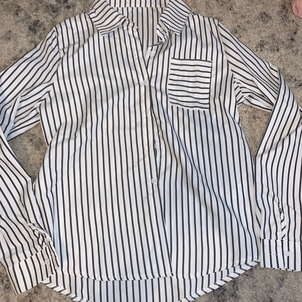S shein button down